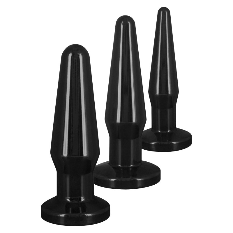 ANAL PLAY TOYJOY Lot de 3 plugs Best Butt Noirs